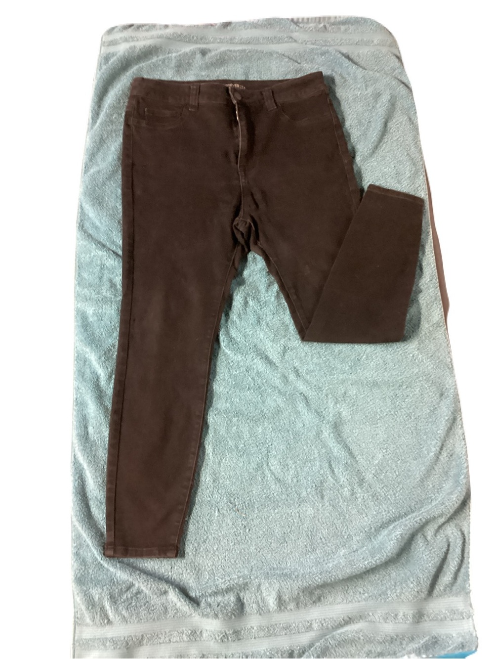 Forever 21 Dark Brown Stretch Jeggings